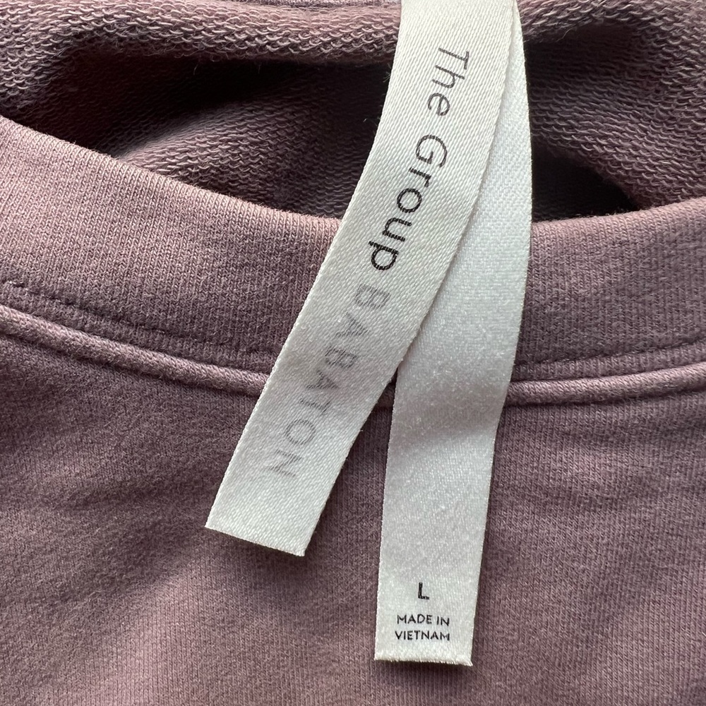 The Group by Babaton Aritzia Region Cropped Sweatshirt in Mauve - Picture 8 of 9